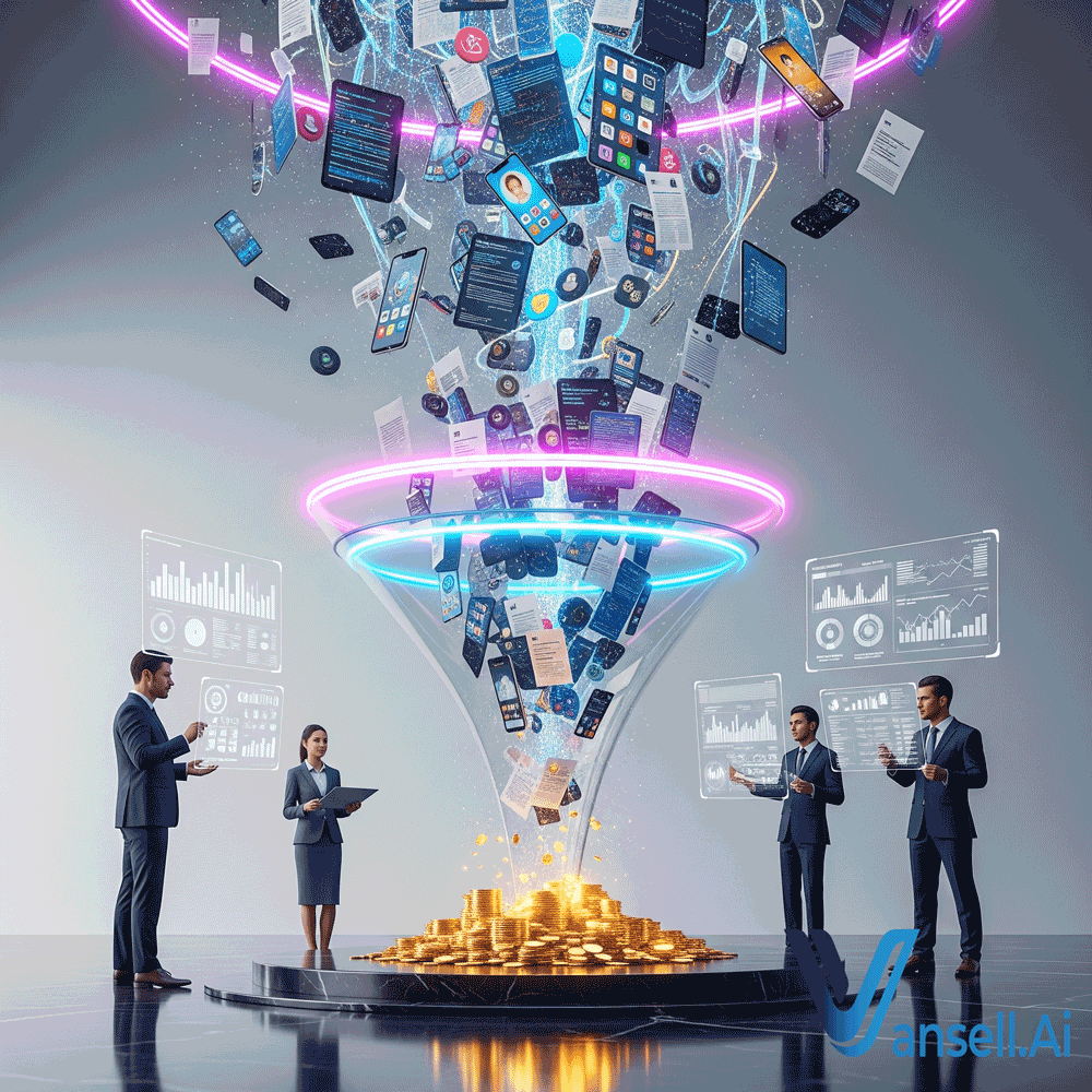 Data-driven marketing strategy illustration