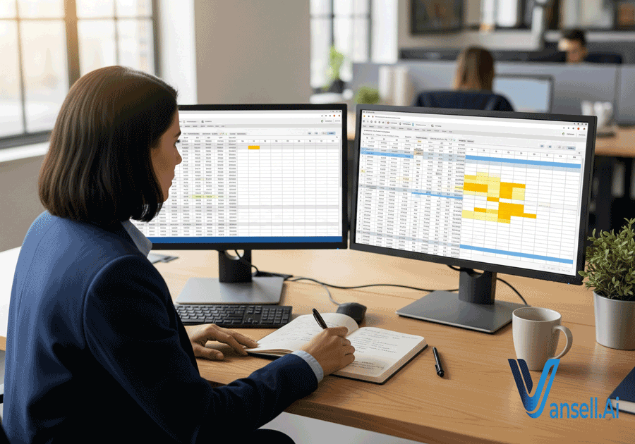 Competitor and gap analysis illustration