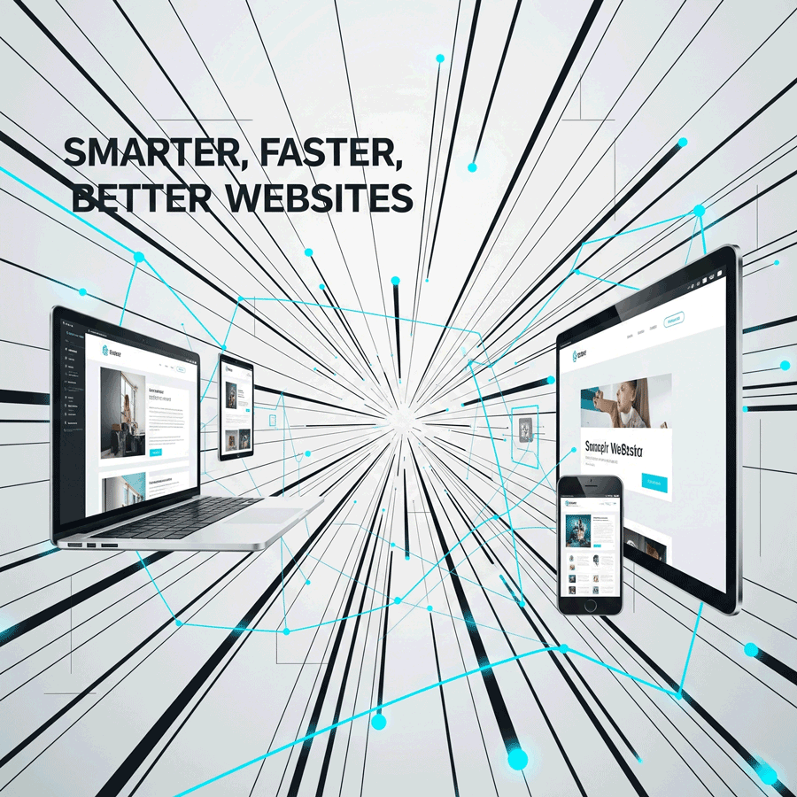 Modern web development and responsive design illustration